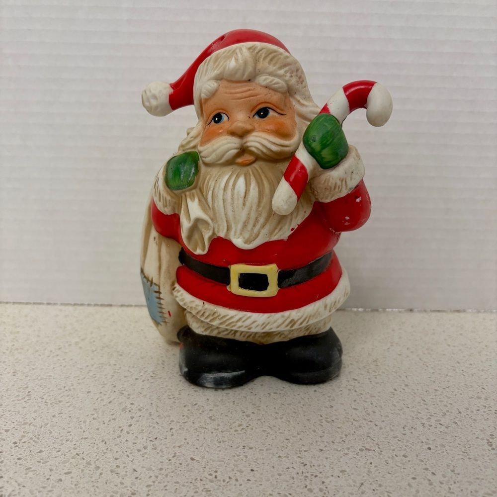 Vintage Homco Santa Claus Ceramic Bank